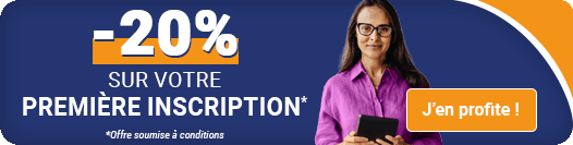 -20% sur votre 1re inscription